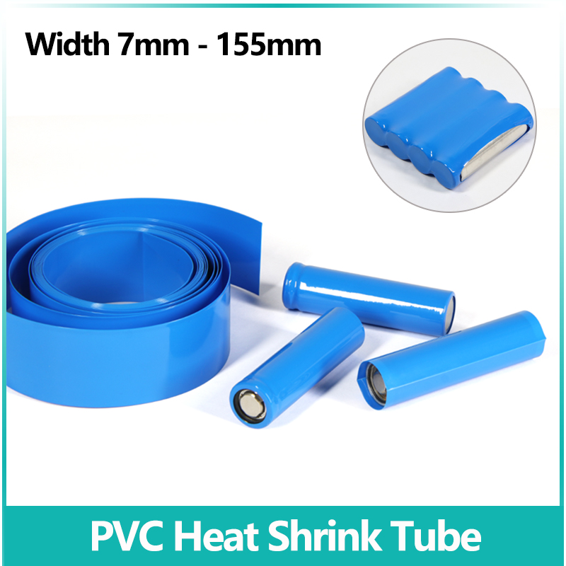 Shrink Sleeve Pvc - 1/3/5/20M Blue PVC Heat Shrink Tube