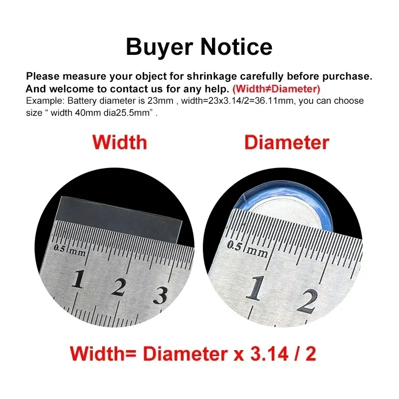 7~ 155mm Transparent PVC Heat  - Shrink Sleeve Pvc recension och pris