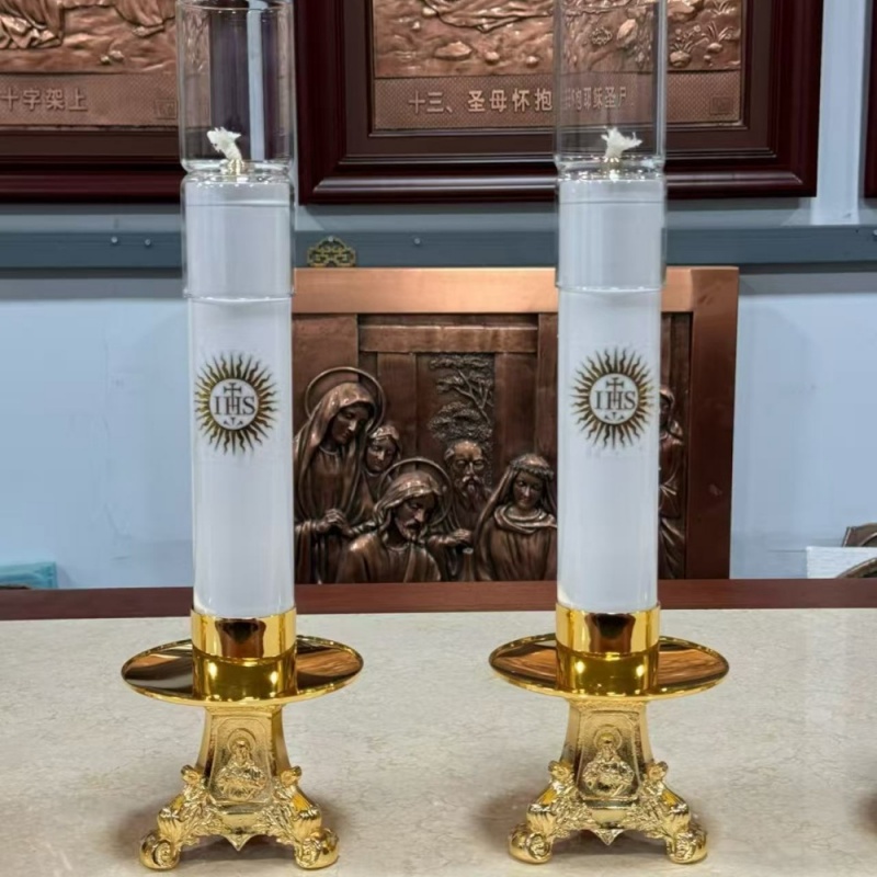 Catholic Oil Lamp Candle Stick - Candle Oil Supplies recension och pris