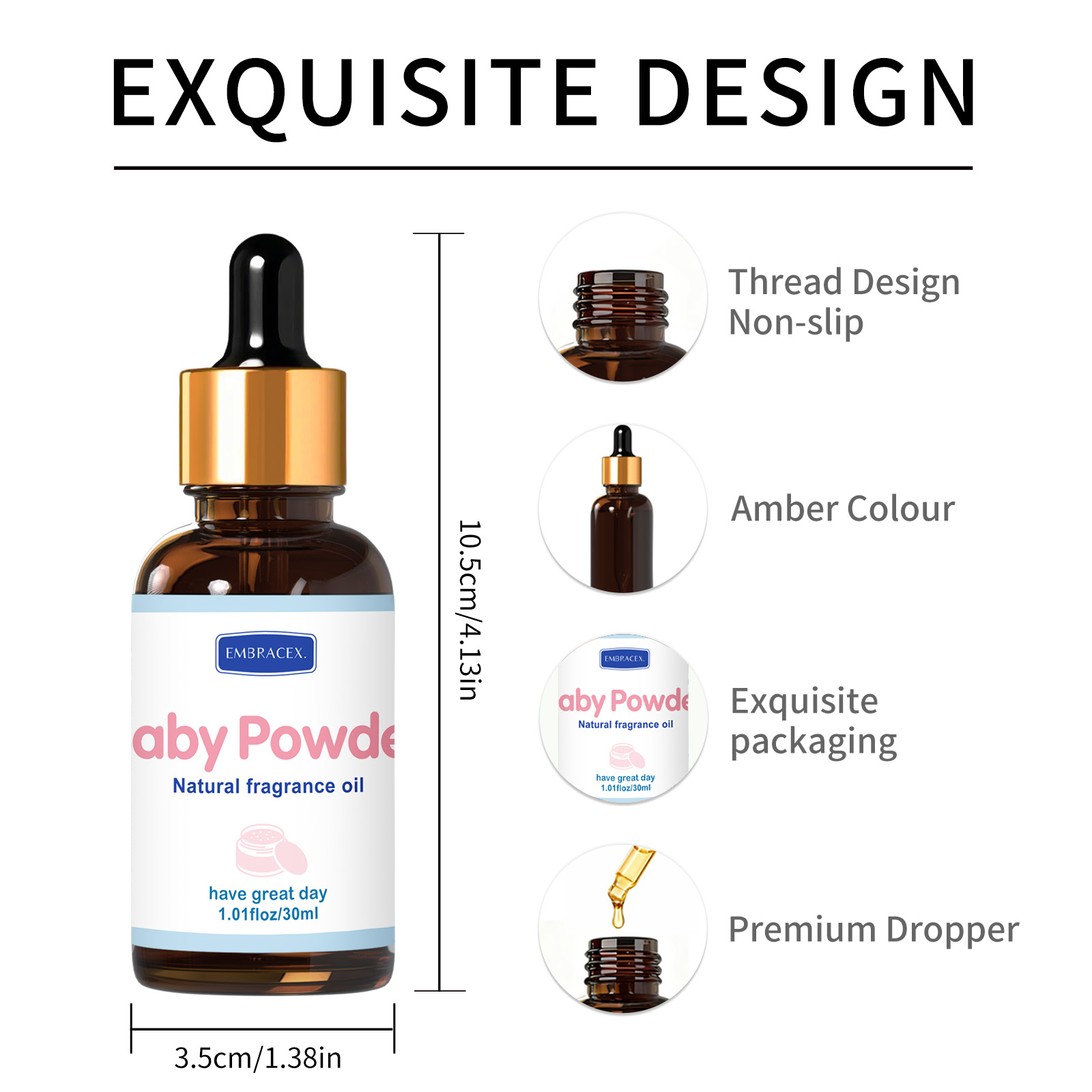 30ml Baby Powder Fragrance Oil - Candle Oil Supplies recension och pris