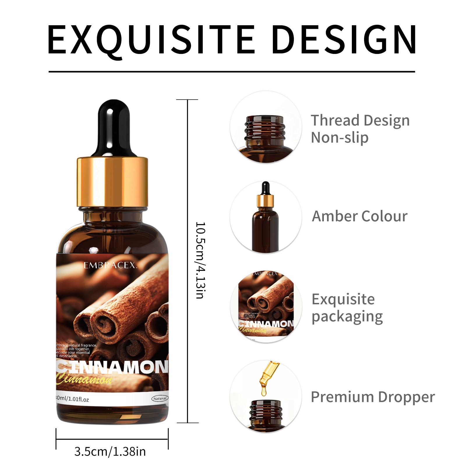 30ml Cinnamon Pure Plant Essen - Candle Oil Supplies recension och pris